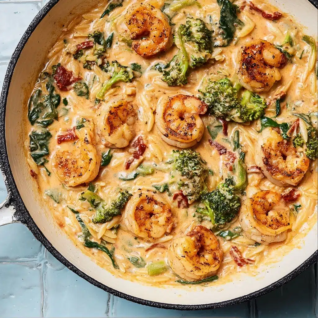 Prawn Orzo with Sun Dried Tomatoes Recipe - Recipe Image