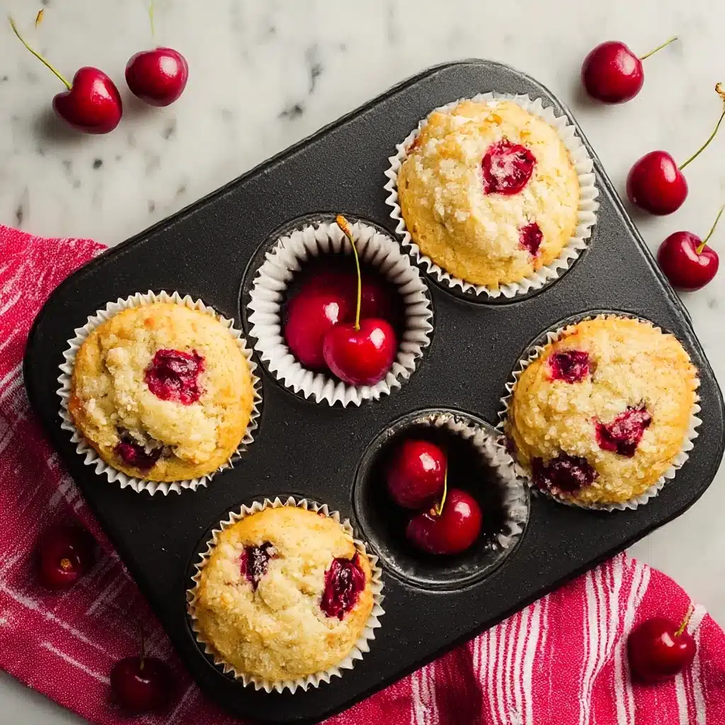 Cherry Cobbler Muffins Made Easy Recipe - Recipe Image