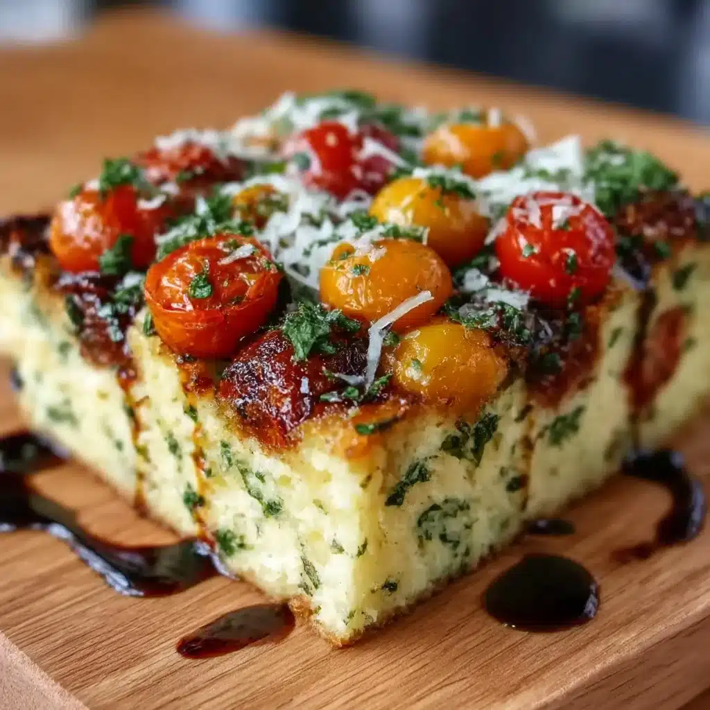 Savory Herbed Polenta & Roasted Tomato Bake Recipe - Recipe Image