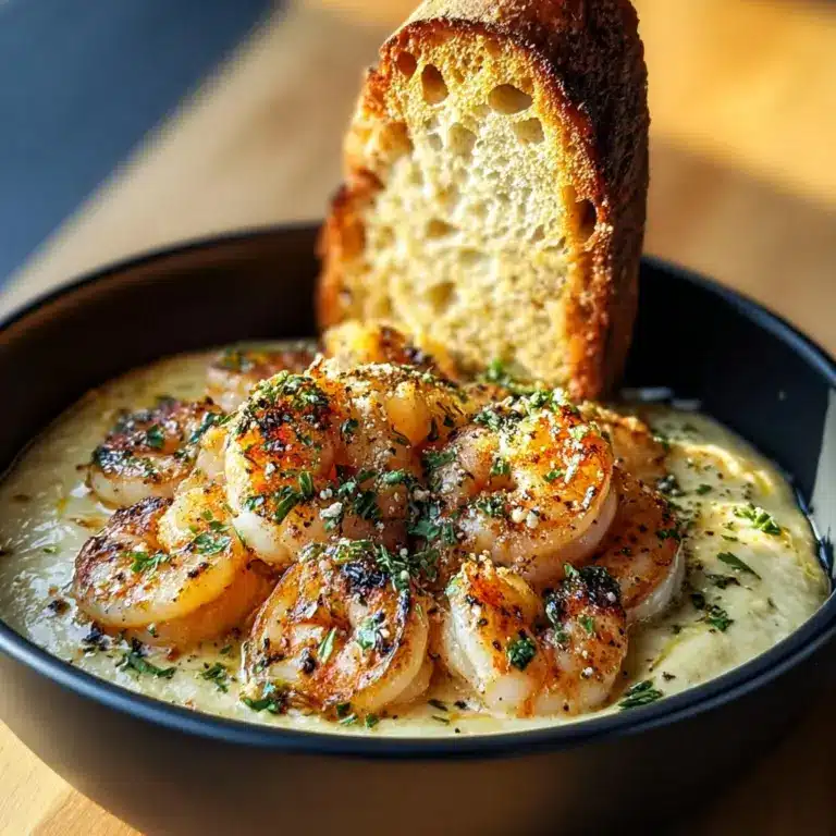 Shrimp Scampi Bowls with Garlic Bread Recipe