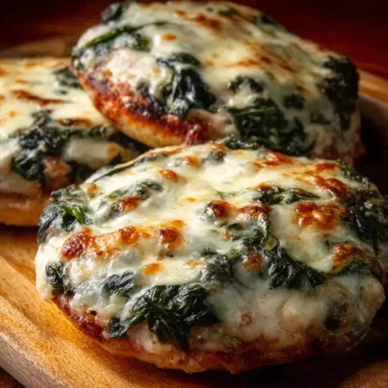 White Cheddar Spinach Chicken Burgers Recipe