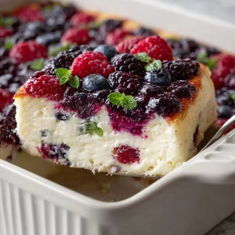High Protein Triple Berry Bake Recipe