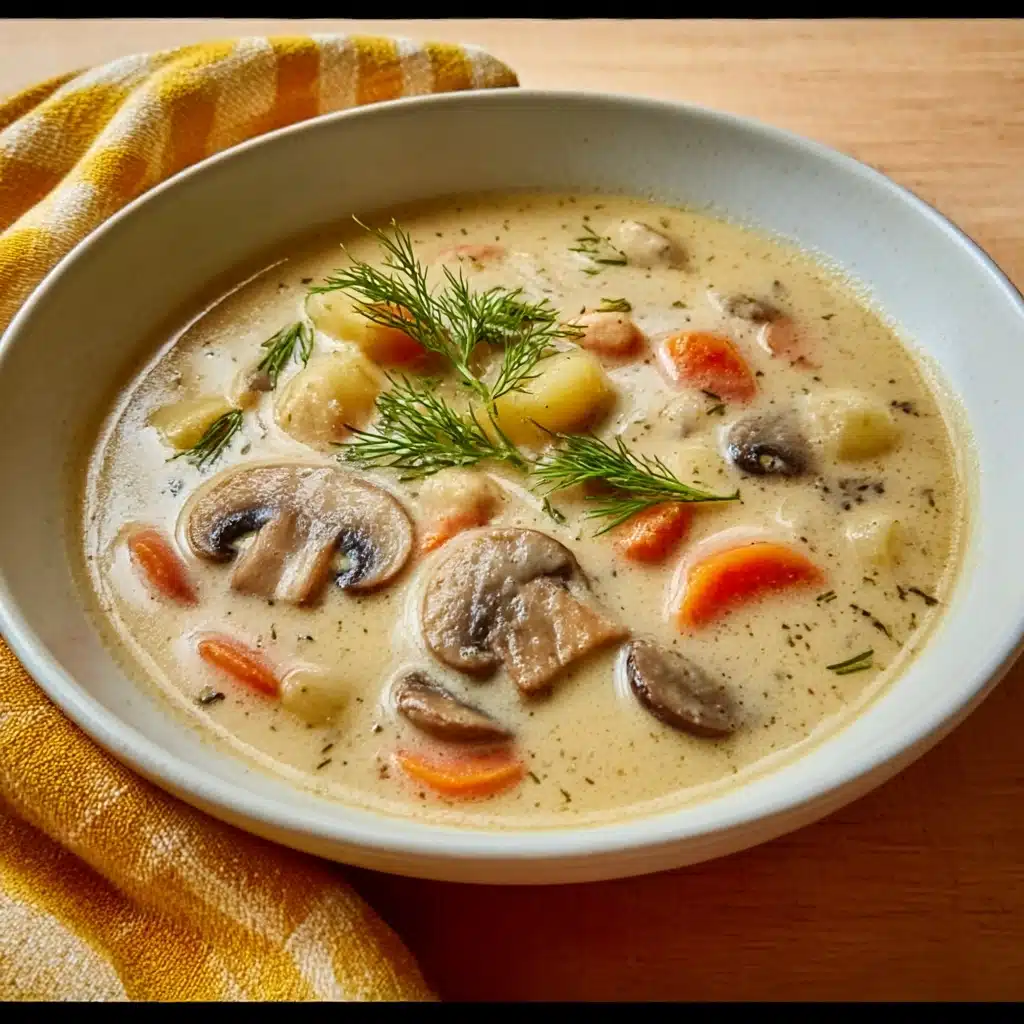 Russian Potato and Mushroom Soup Recipe - Recipe Image