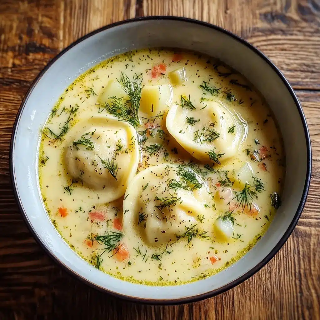 Dill Pierogi Soup Recipe