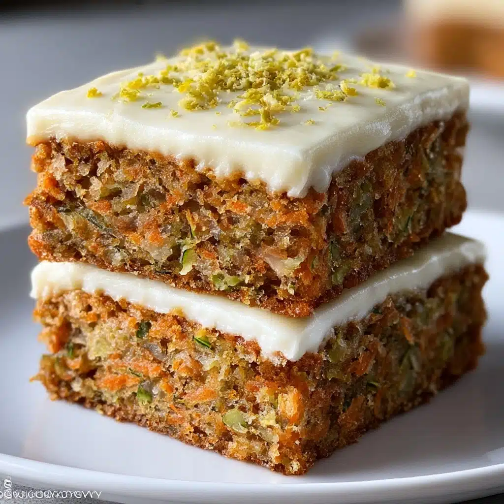 Moist Carrot Zucchini Cake with Cream Cheese Frosting Recipe - Recipe Image