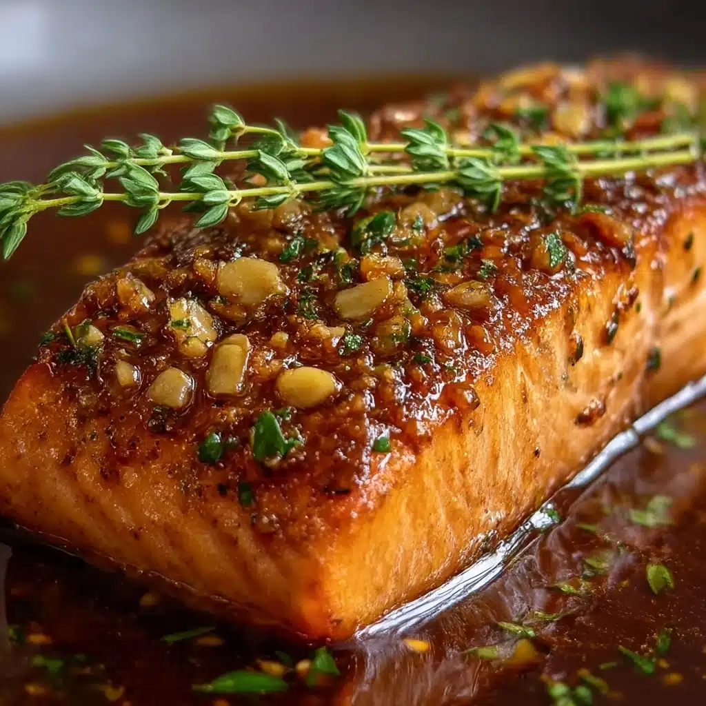 Salmon with Brown Sugar Garlic Glaze Recipe - Recipe Image