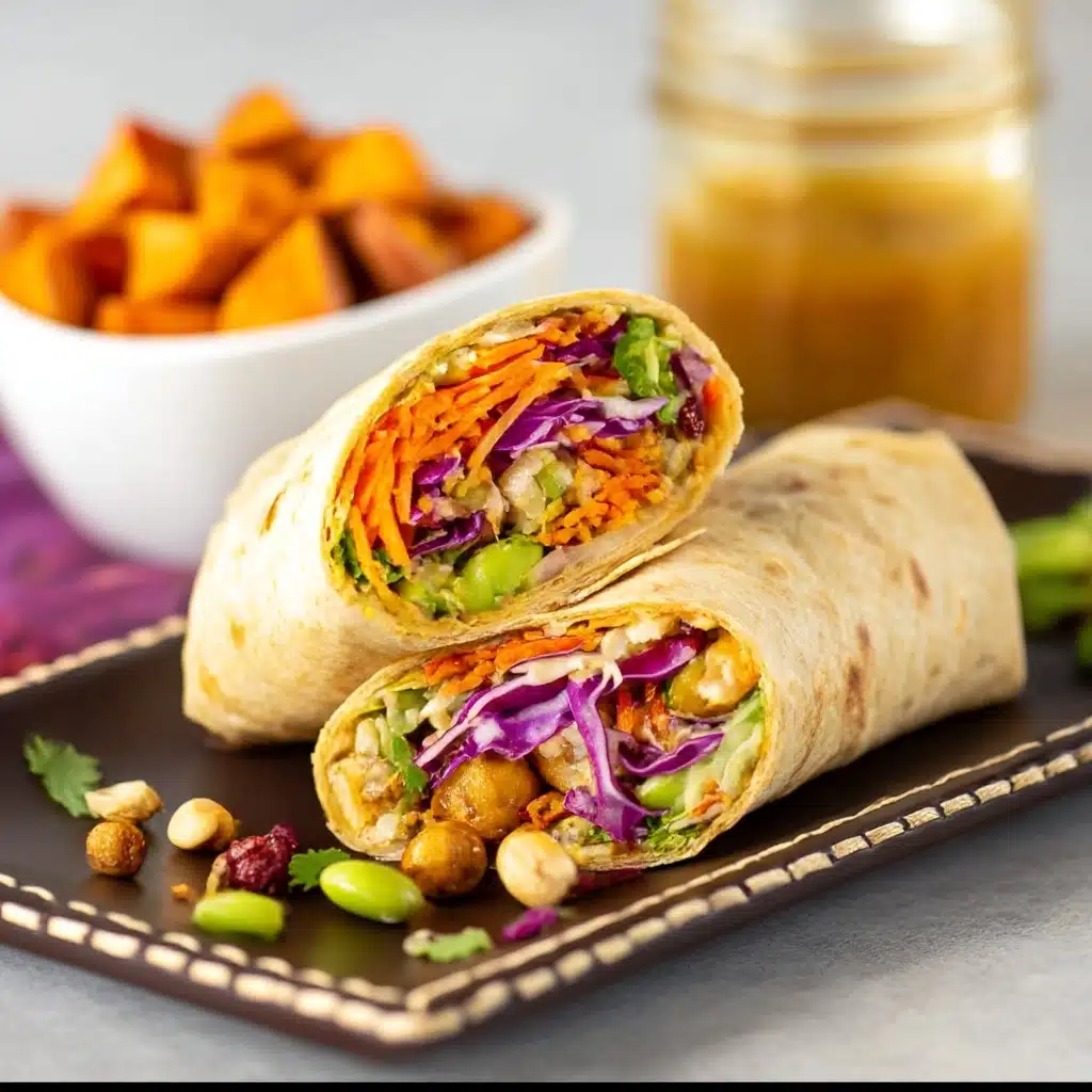 Thai Peanut Chicken Wraps Recipe - Recipe Image