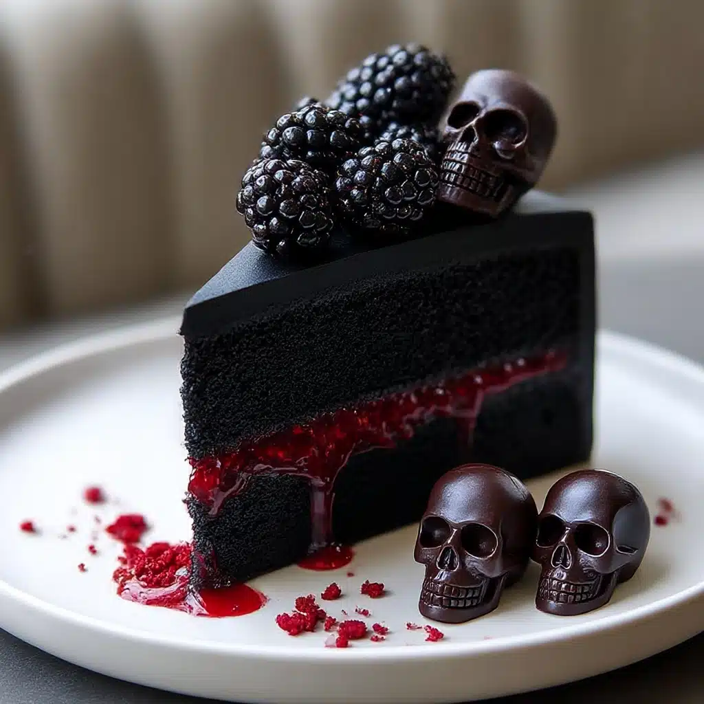 Spooky Black Velvet Halloween Cake Recipe - Recipe Image