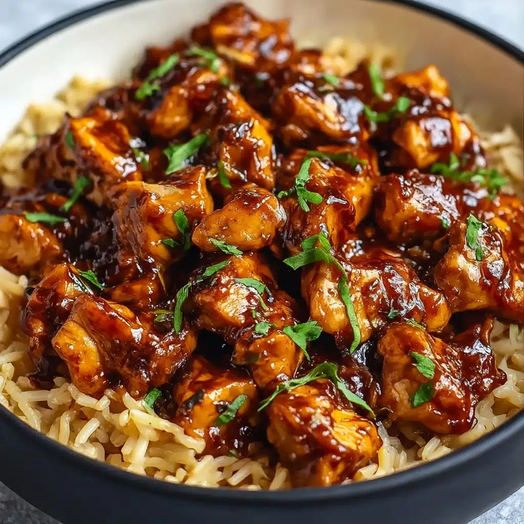 One-Pan Honey BBQ Chicken Rice Recipe - Recipe Image