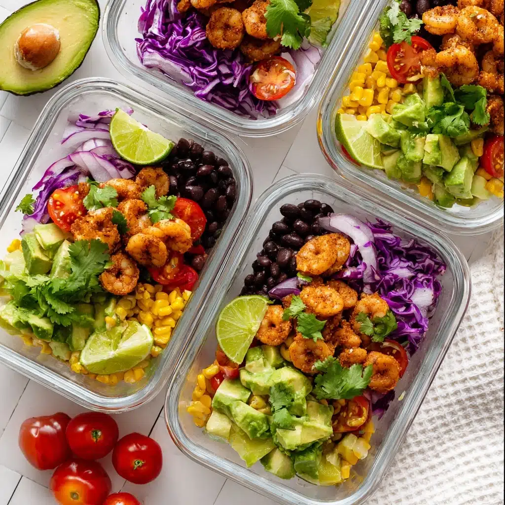 Shrimp Taco Rice Bowl Meal Prep Recipe - Recipe Image