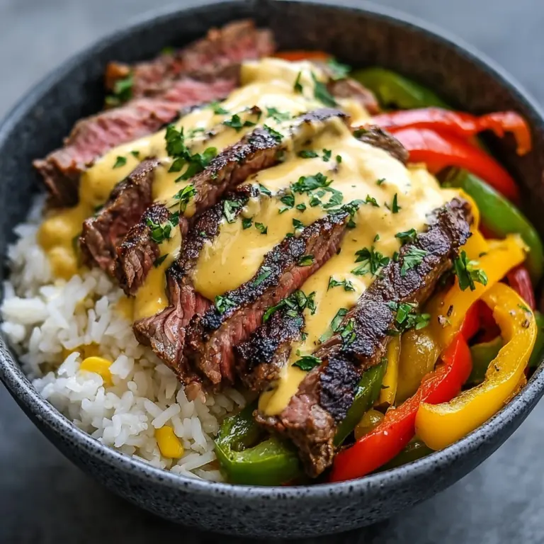 High Protein Philly Cheesesteak Rice Bowls Recipe
