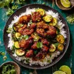 Sheet Pan Hot Honey Garlic Chicken and Zucchini Revealed Recipe
