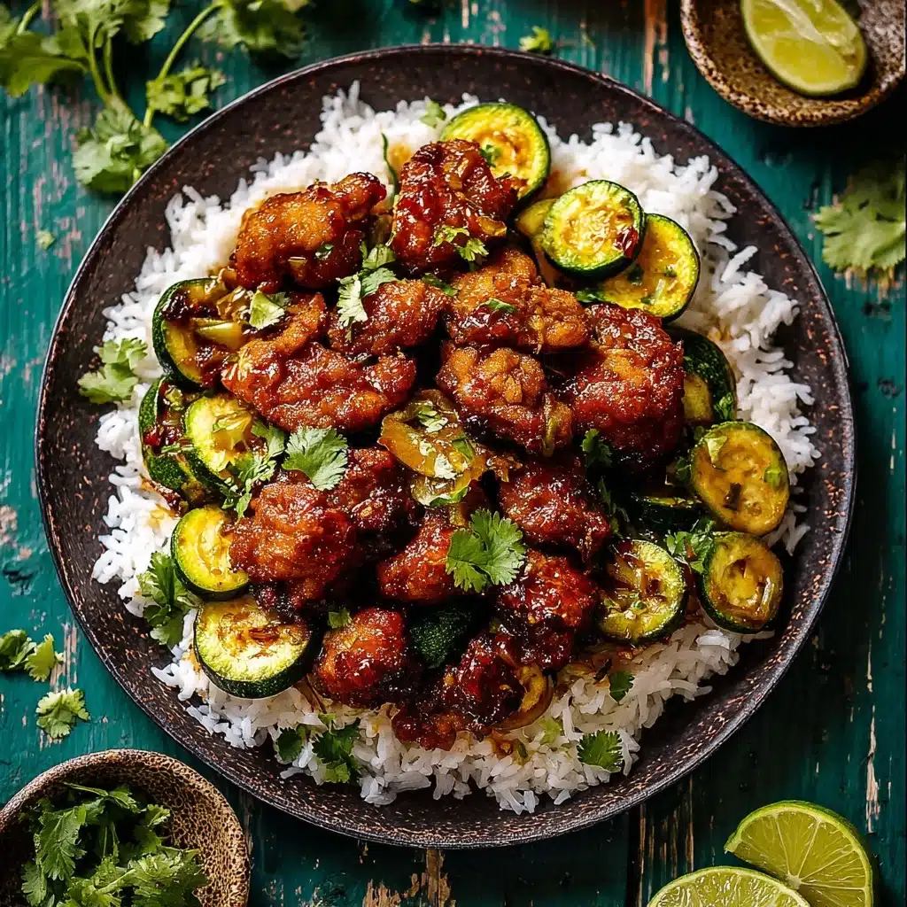 Sheet Pan Hot Honey Garlic Chicken and Zucchini Revealed Recipe