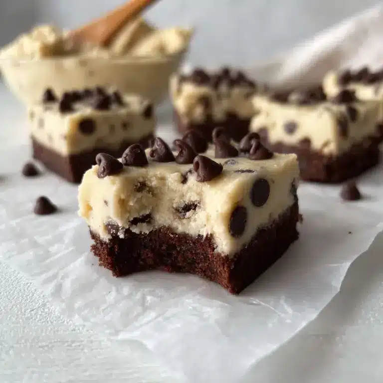 Protein Packed Cookie Dough Brownies Recipe