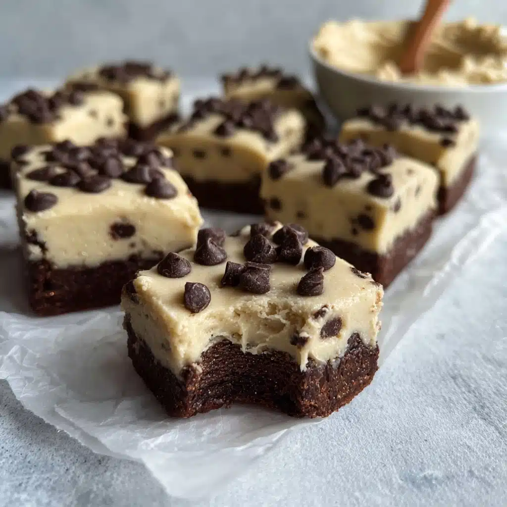 Protein Packed Cookie Dough Brownies Recipe - Recipe Image