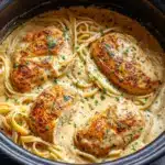 Slow Cooker Cajun Chicken Alfredo Recipe