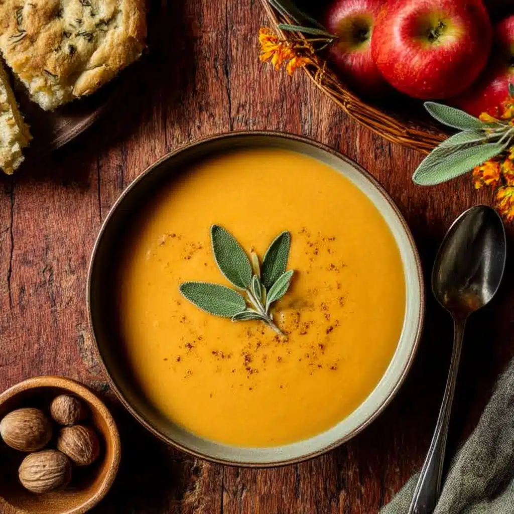 Sweet Potato and Apple Soup Recipe - Recipe Image