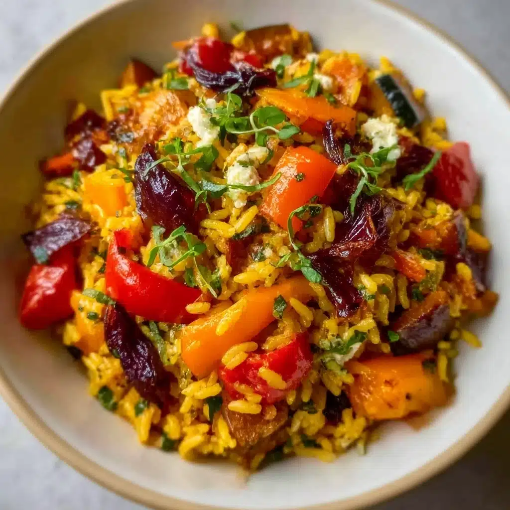 Orzo Salad with Roasted Veggies and Feta Recipe