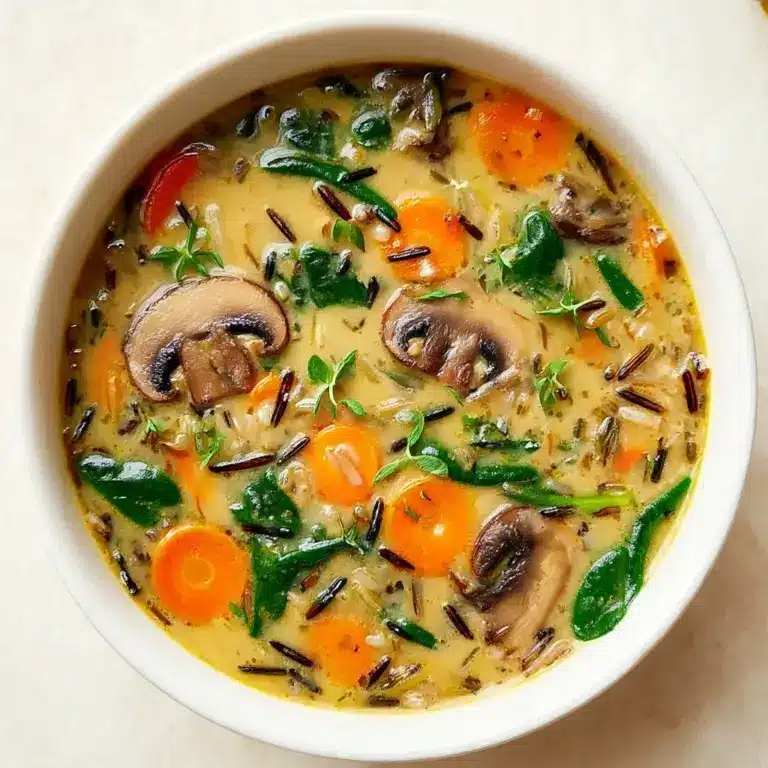 Cozy Autumn Wild Rice Soup Recipe