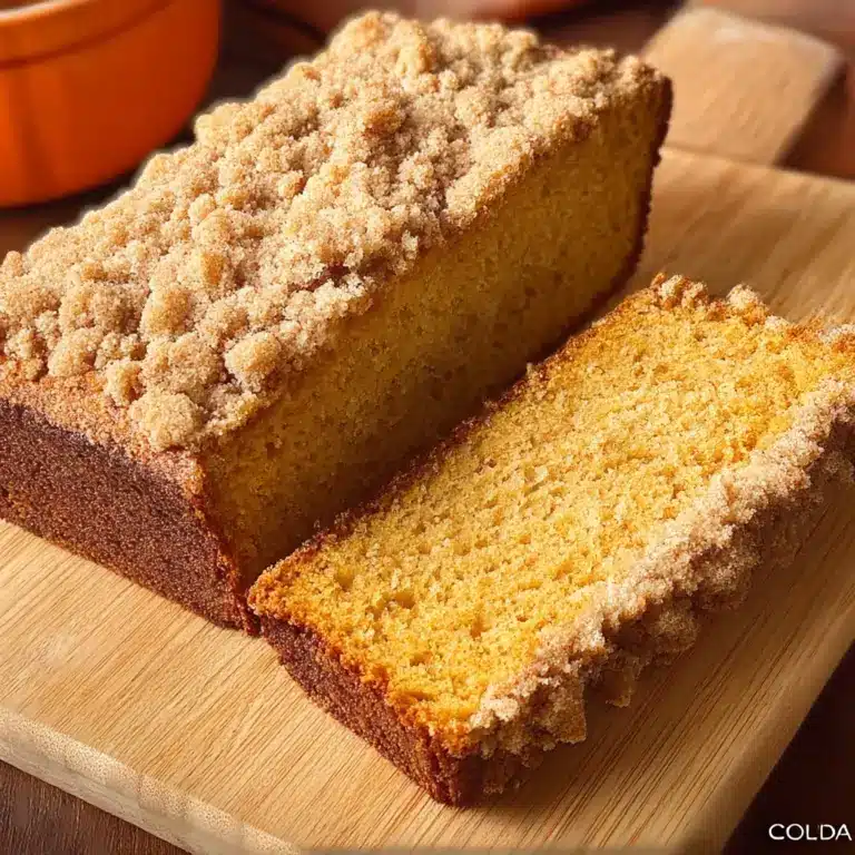Streusel Topped Pumpkin Loaf Recipe