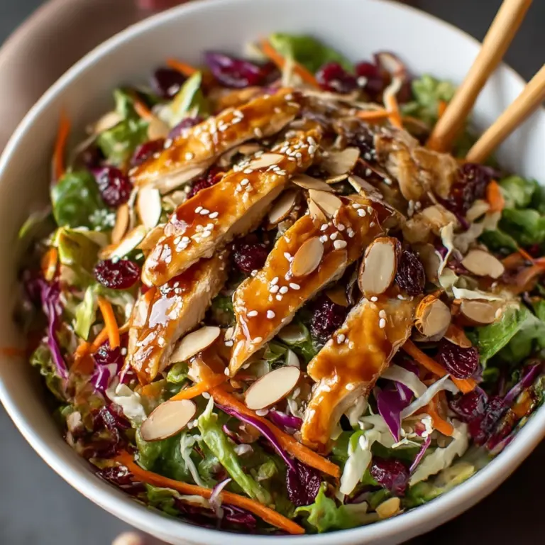 Asian Chicken Cranberry Salad Recipe