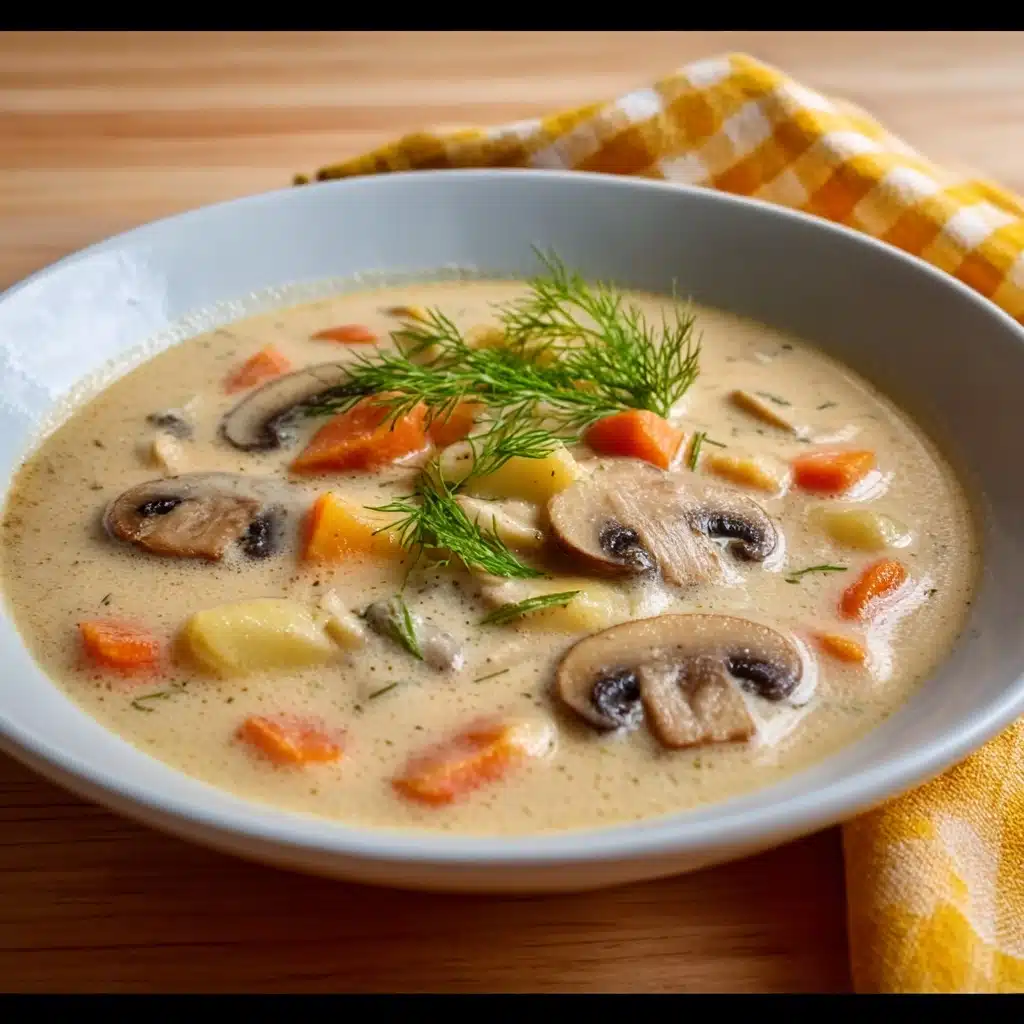Russian Potato and Mushroom Soup Recipe