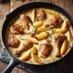 French Chicken Casserole and Apples Delight Recipe