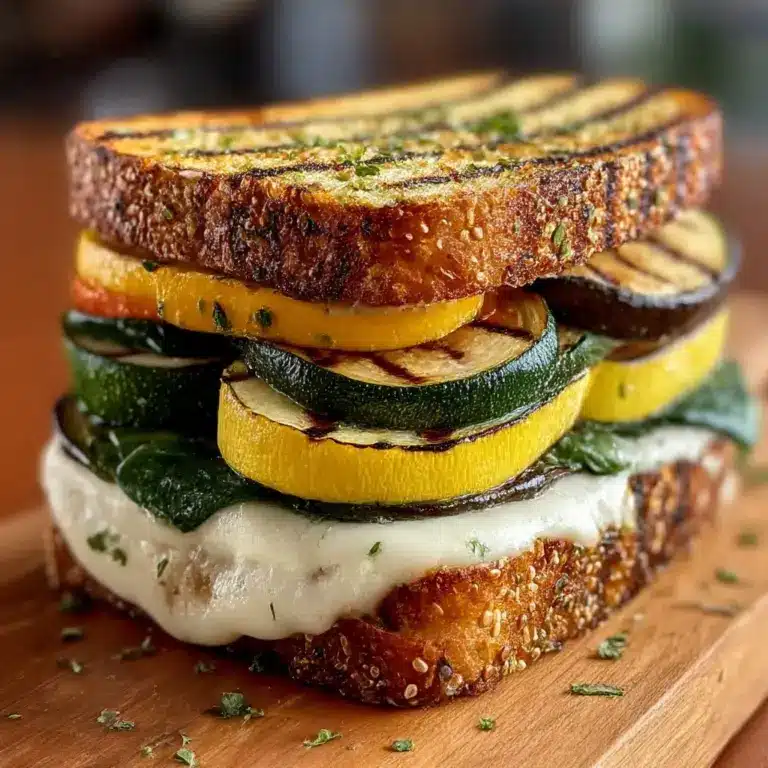 Grilled Veggie & Mozzarella Sandwiches Recipe