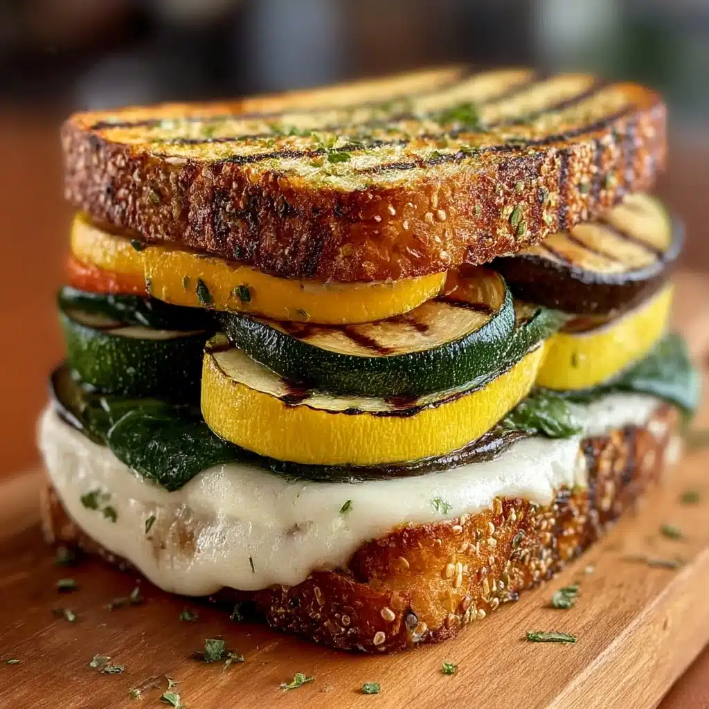 Grilled Veggie & Mozzarella Sandwiches Recipe