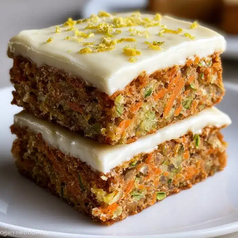 Moist Carrot Zucchini Cake with Cream Cheese Frosting Recipe