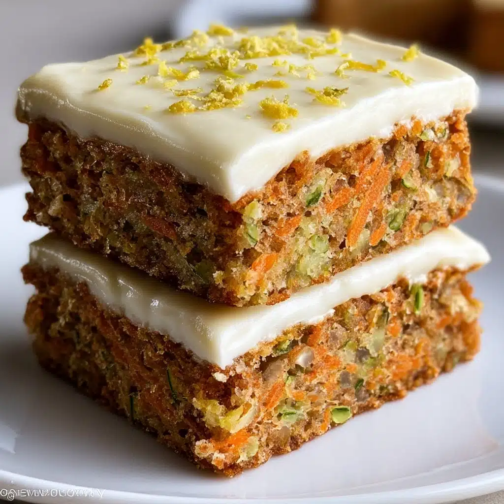 Moist Carrot Zucchini Cake with Cream Cheese Frosting Recipe