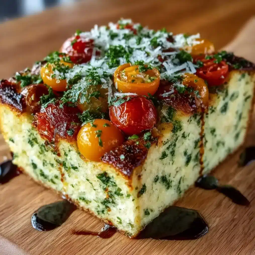 Savory Herbed Polenta & Roasted Tomato Bake Recipe