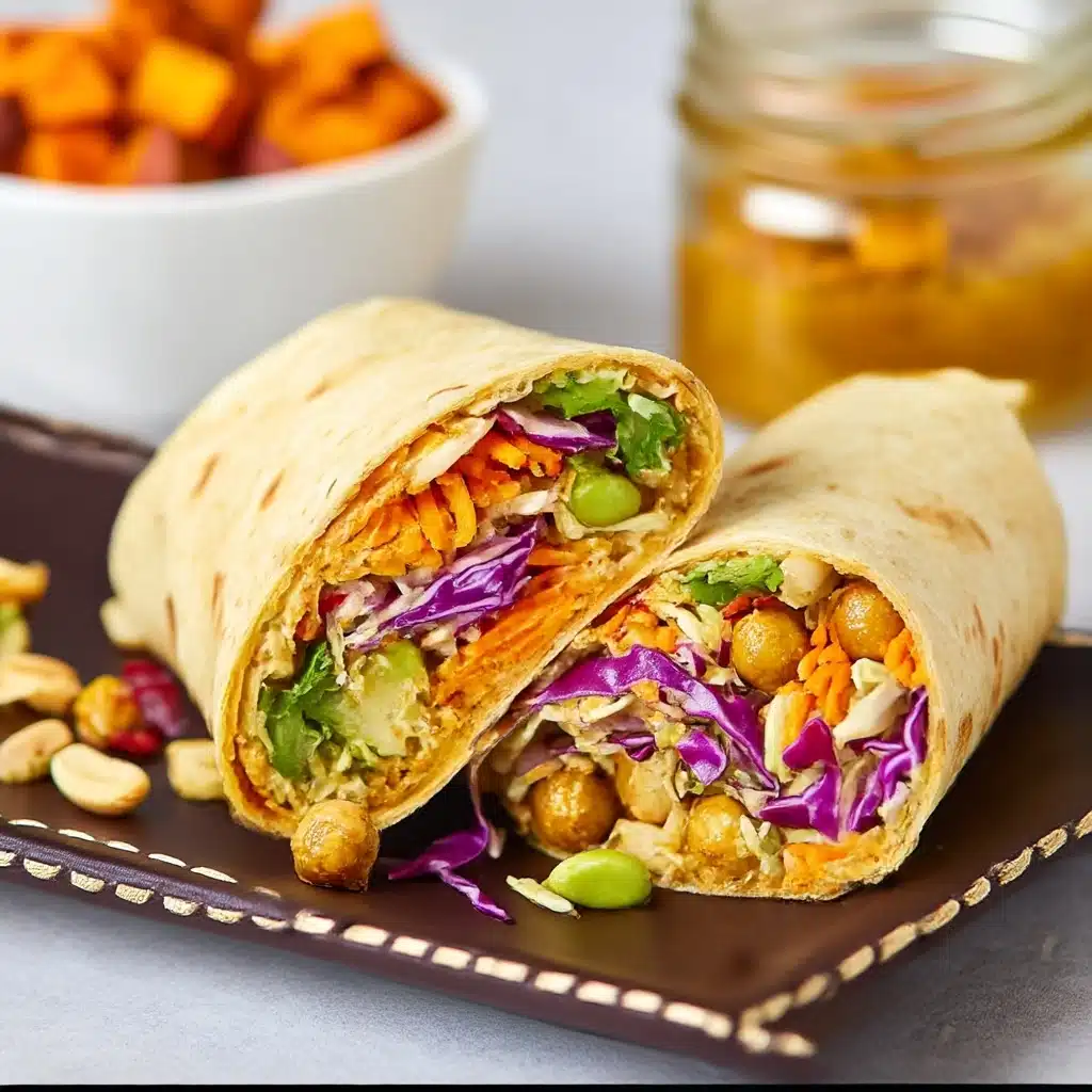 Thai Peanut Chicken Wraps Recipe