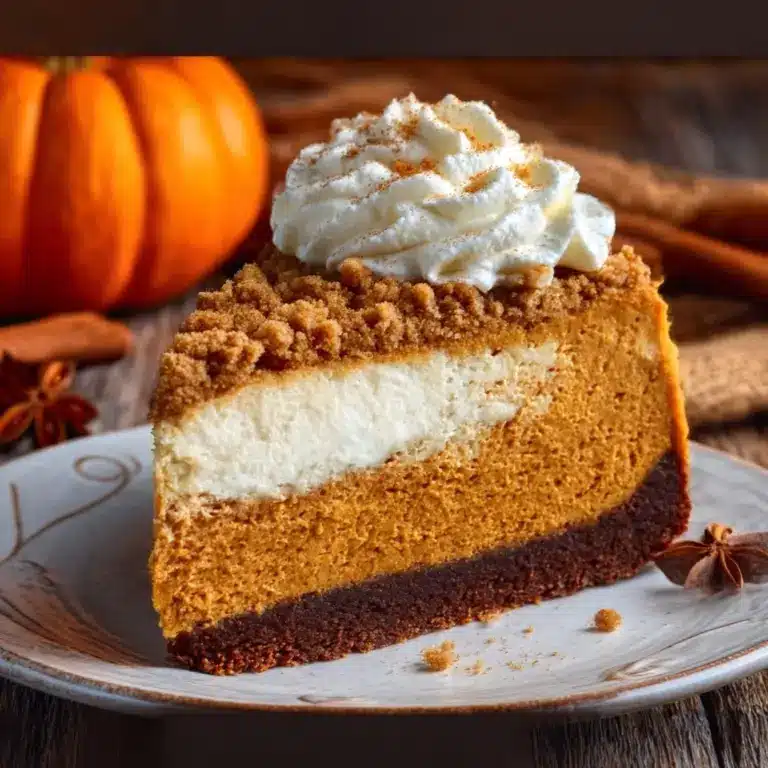 Pumpkin Streusel Cheesecake Recipe