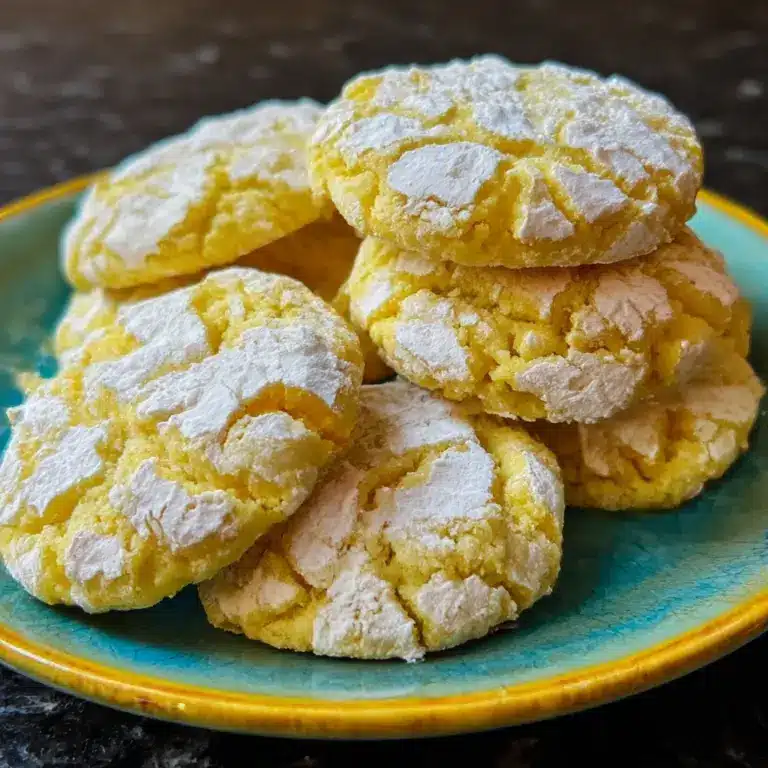 Lemon Crinkle Cookies Recipe