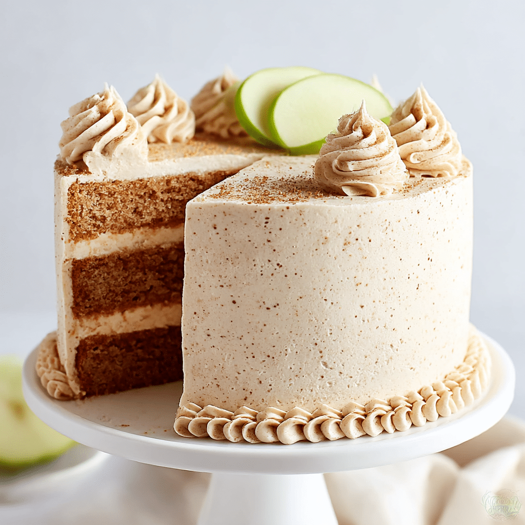 Apple Spice Cake with Cinnamon-Vanilla Buttercream Recipe