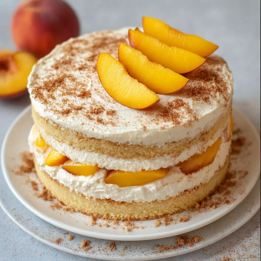 Peach Cobbler Cake With Brown Butter Frosting Recipe