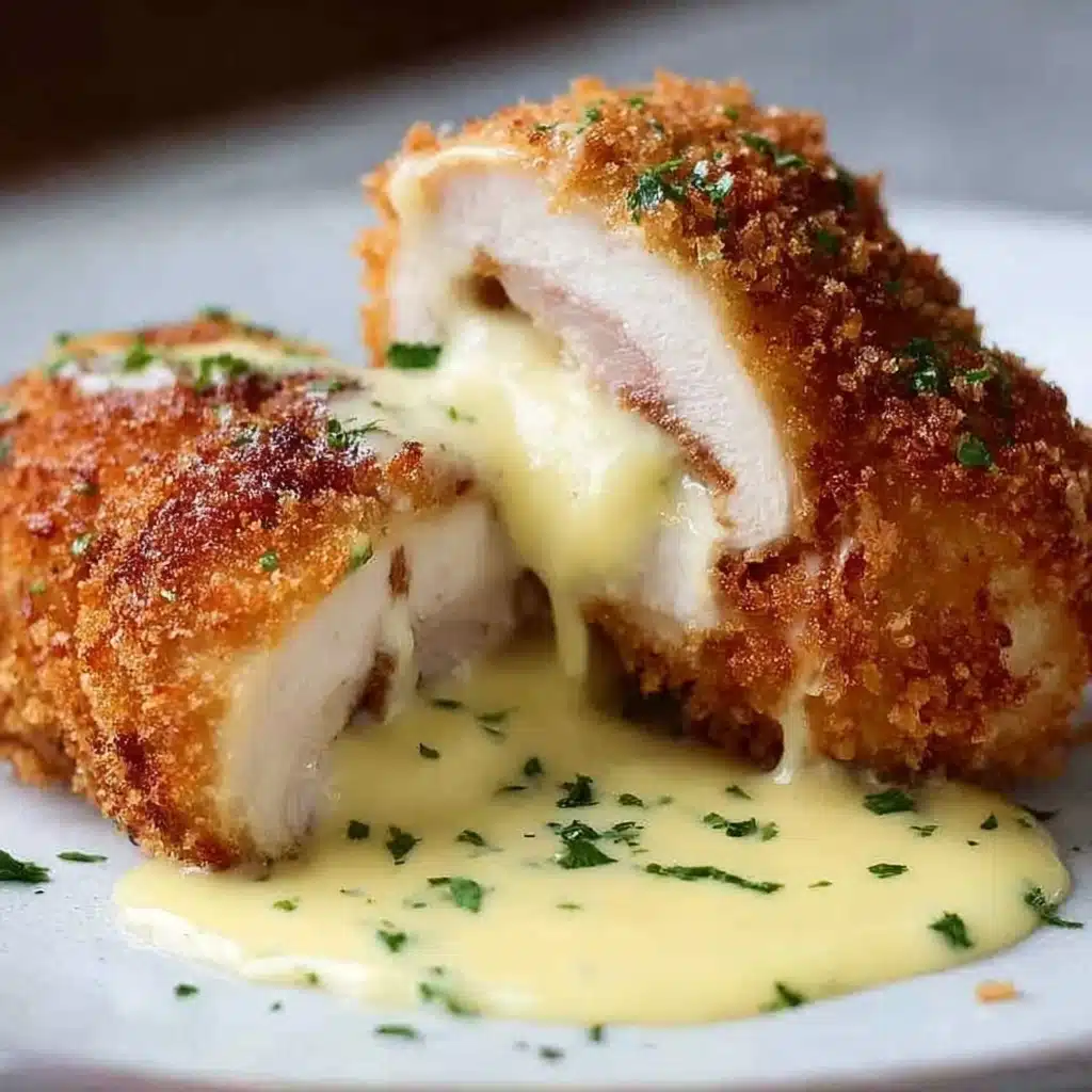 Chicken Cordon Bleu with Swiss Cheese Sauce is delicious Recipe