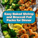 Baked Shrimp and Broccoli Foil Packs Recipe