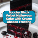Spooky Black Velvet Halloween Cake Recipe