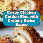 Chicken Cordon Bleu with Swiss Cheese Sauce is delicious Recipe
