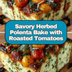 Savory Herbed Polenta & Roasted Tomato Bake Recipe
