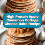 High Protein Apple Cinnamon Cottage Cheese Bake Recipe