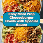 Meal Prep Cheeseburger Bowls Recipe
