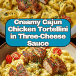 Cajun Garlic Chicken Tortellini in Three-Cheese Cream Recipe