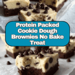 Protein Packed Cookie Dough Brownies Recipe