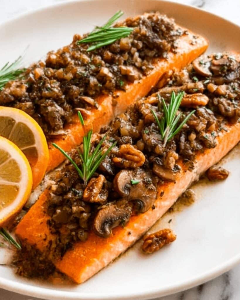 Maple Pecan Glazed Salmon Recipe