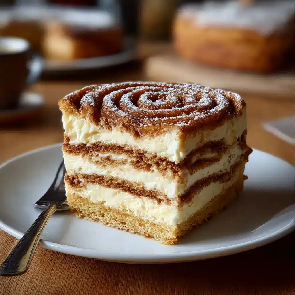 Cinnamon Roll Honeybun Cheesecake Recipe - Recipe Image