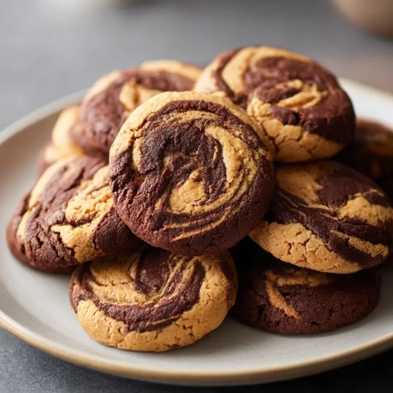 Chocolate Peanut Butter Swirl Cookies Recipe