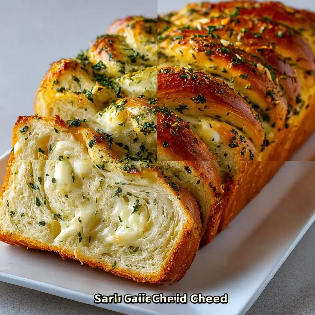 Swirled Garlic Herb And Cheese Bread Recipe - Recipe Image
